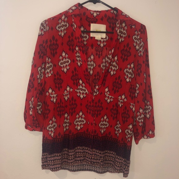 MAEVE Anthropologie Woodland Walk Aztec Size 4 - Picture 7 of 7